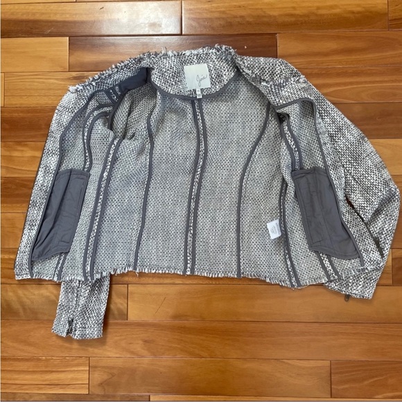 Joie Collis Fringe-Trim Tweed Jacket - Picture 5 of 7